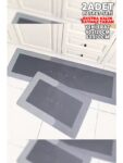 2 Adet (Ekstra Kalın) 50X120 50X70 Su Emici Kaymaz Taban Banyo Paspası Seti Mutfak Tezgah Önü Paspas