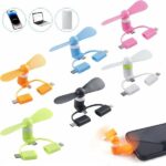 AEE® Mini Telefon Fanı Şarjlı Taşınabilir El Vantilatörü Type-C & iPhone Uyumlu Karışık Renk