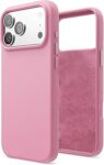 Apple iPhone 17 Pro Uyumlu İçi Kadife Lansman Silikon Kılıf Kapak Geniş Kamera Koruması Darbe Emici Şık ve Dayanıklı Telefon Aksesuarı (Turuncu)