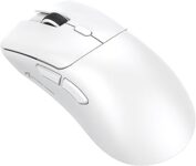 ATTACK SHARK R1 59g SUPERLIGHT Fare, PixArt PAW3311 Oyun Sensörü, BT/2.4G Kablosuz/Kablolu Oyun Faresi, 18000’e kadar 6 Ayarlanabilir DPI, 65 Saat Pil (Beyaz)