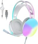 Aula S505 RGB USB Gaming Mikronfonlu Oyuncu Kulaklığı Pembe