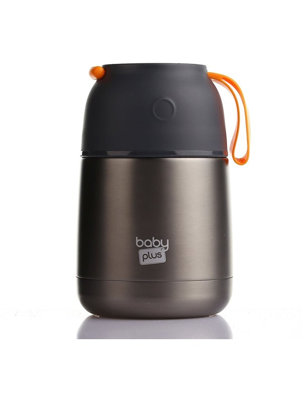 Baby Plus Vakumlu Çift Taraflı 450 ml Bebek Mama Saklama Termosu Paslanmaz Çelik Özellikli