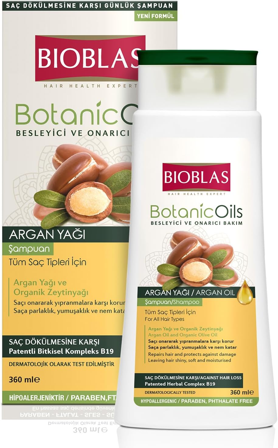 Bioxcin Keratin & Argan Onarıcı Şampuan 300 ml – Yıpranmış Saçlar İçin Nemlendirici ve Onarıcı Bakım