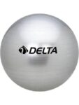 Delta Gümüş 65 cm Dura-Strong Deluxe Pilates Topu Tekil Kullanım Amacı ile Standart Beden
