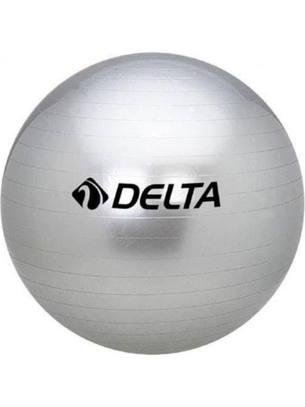 Delta Gümüş 65 cm Dura-Strong Deluxe Pilates Topu Tekil Kullanım Amacı ile Standart Beden
