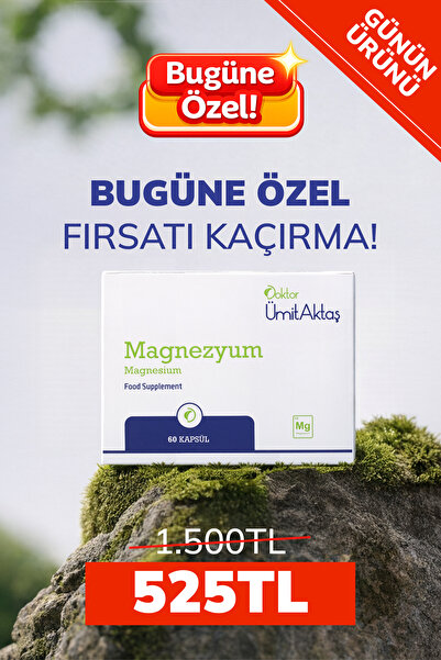 Dr. Ümit Aktaş Magnezyum – Bisglisinat – Yüksek Biyoyararlanım – 60 Kapsül