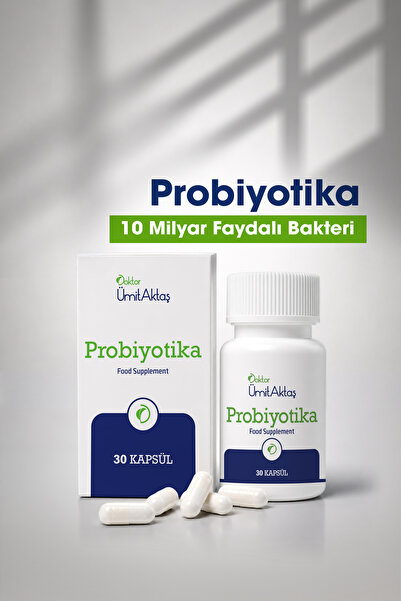 Dr. Ümit Aktaş Probiyotika – 30 Enterik Kapsül – Gıda Takviyesi
