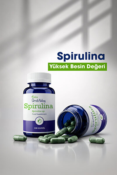 Dr. Ümit Aktaş Spirulina – 120 Kapsül – Gıda Takviyesi