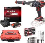Einhell TP-CD 18/120 Li-i BL Akülü Vidalama Seti (2,5 Ah Akü ve Şarj Cihazı, 39 Parça Uç Seti ve Çanta Dahildir)