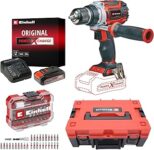 Einhell TP-CD 18/60 Li BL Akülü Vidalama Seti (2,5 Ah Akü ve Şarj Cihazı, 32 Parça Uç Seti ve Çanta Dahildir)