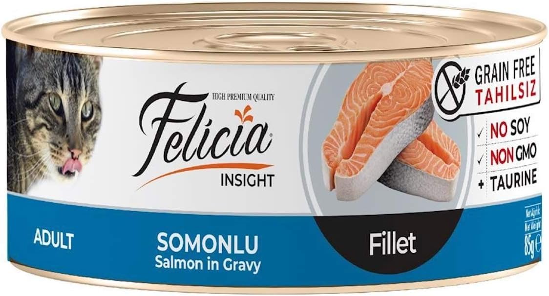 Felicia Yaş Kedi Maması, Biftekli Fileto, Tahılsız, 85 Gr
