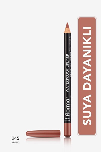 Flormar Suya Dayanıklı Dudak Kalemi (DOĞAL KOYU KAHVE) – Waterproof Lipliner – -245 Natural – 8690604567607