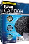 Fluval Akvaryumlar için Karbon Filtre Ortamı, Premium Bitümlü Karbon Uçlar, 100 gram Naylon Torbalar, 3’lü Paket, A1440