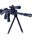 Gerçek Görünümlü Lazerli Ayaklı Dipçikli Şarjörlü Boncuk Atan Sniper Keskin Nişancı Oyuncak Tüfek Tabanca