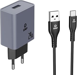 GNP 3’ü 1 Arada 10.000 mAh Powerbank Standi, USB-C Baglanti Tipi, Akilli Telefonlar için, Siyah