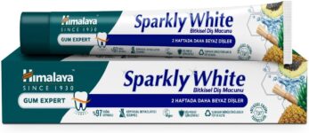 Himalaya Since 1930 Işıltılı Beyazlık Bitkisel Beyazlatıcı Diş Macunu, Florürsüz, Parabensiz, Bitkisel Enzim, 75 ml