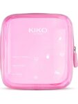 Kiko Milano Mini Pochette Makyaj Çantası Nude Rose Renkli Şeffaf PVC ile Çok İşlevli Kullanım