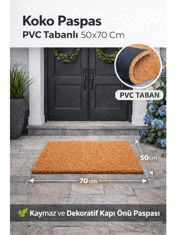 Koko Coco Halı Kapı Önü Paspas Koko – 50cm x 70cm