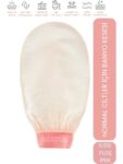 LET’SCRUB Ekru Banyo Duş Kesesi Peeling Eldiveni %100 Floş Ipek Normal Ciltler İçin