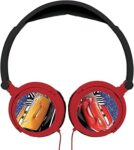 Lexibook Disney Pixar Arabalar Flash McQueen Stereo Kulaklık, Sınırlı Ses Gücü, Katlanabilir ve Ayarlanabilir, Kırmızı/Siyah, HP010DC