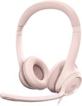 Logitech H390 Kablolu Kulak Üstü Mikrofonlu Kulaklık, Dijital Stereo Ses, Katlanabilir Gürültü Önleyici Mikrofon, Kablo Üzeri Denetimler, Pembe