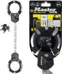 MASTER LOCK kelepçe kilidi – bisiklet kilidi [9 bağlantı – 55 cm] [sertifikalı] 8290EURDPRO – scooter scooter, bisiklet, bebek arabası, siyah, yüksek teknoloji ürünü ABS kaplamalı için ideal