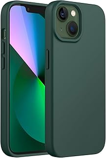 Merwish Apple iPhone 15 Plus Uyumlu Özel İpeksi Dokunuş Hissi Veren İçi Yumuşak Kadife Lansman Silikon Kılıf Kapak (Haki)