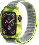 Microsonic Apple Watch Series 5 44mm Kordon Camouflage Armor Pro Sarı