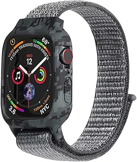 Microsonic Apple Watch Series 5 44mm Kordon Camouflage Armor Pro Sarı