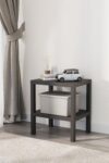 Mithra Life 2 Katlı Plastik Siyah Banyo Mutfak Rafı MIT1055