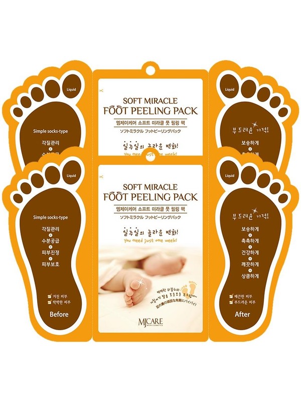 MJCARE Soft Miracle Foot Peeling Pack 2’li – Soyulan Ayak Peeling Maskesi