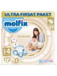 Molfix Pure & Soft Bebek Bezi 4 Beden Maxi 172 Adet