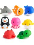 Munchkin Okyanus Hayvanları Banyo Oyuncakları 8’li Paket Unisex 0-24 Ay Eğlenceli Tasarım