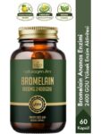 Naturagen Bromelain 1000 mg – 2400 GDU – 60 Kapsül | Ananas Kaynaklı Enzim | Takviye Edici Gıda