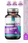 Naturagen Magne 5D Magnezyum Kompleksi 200mg 30 Çiğnenebilir Tablet | P5P, D3, Selenyum | Nane & Limon Aromalı