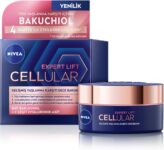 NIVEA Cellular Expert Lift Doğal Retinol Alternatifi Saf Bakuchiol ve Hyaluronik Asit içeren Kırışıklık Karşıtı ve Nemlendirici Gece Kremi 50 ml