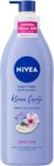 NIVEA Değerli Yağlar İçeren Vücut Losyonu Kiraz Çiçeği ve Jojoba Yağı, 400 ml,Tüm Ciltler,48 Saat Nemlendirici, Hızlı Emilir