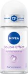 NIVEA Kadın Roll-on Deodorant Double Effect 50ml, 72 Saat Anti-perspirant Koruma, Alkolsüz, Pürüzsüz Koltuk Altı