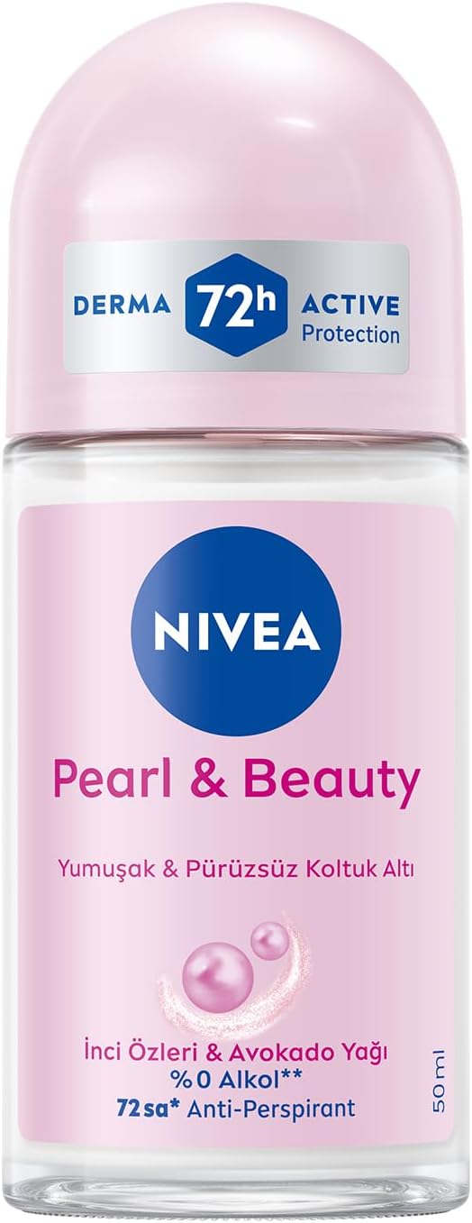 NIVEA MEN Erkek Roll On Deodorant Black&White Invisible Original 50 ml,72 Saat Anti-perspirant Terleme ve Ter Kokusuna Karşı Koruma,Giysilerde Leke Karşıtı,Erkeksi Koku,Etil Alkol İçermez