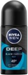 NIVEA MEN Erkek Roll-on Deodorant Deep Beat 50 ml, 72 Saat Ter ve Ter Kokusuna Karşı Anti Perspirant Koruma