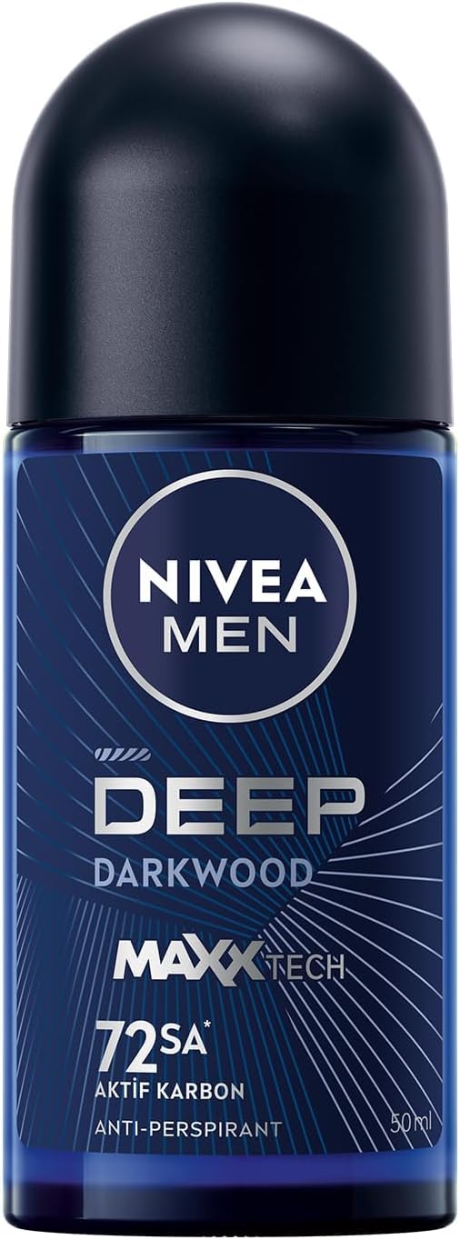 NIVEA MEN Erkek Roll on Deodorant Derma Control Clinical 50 ml,96 saat üstün koruma,Anti-perspirant,C Vitamini,Ekstra Kuruluk