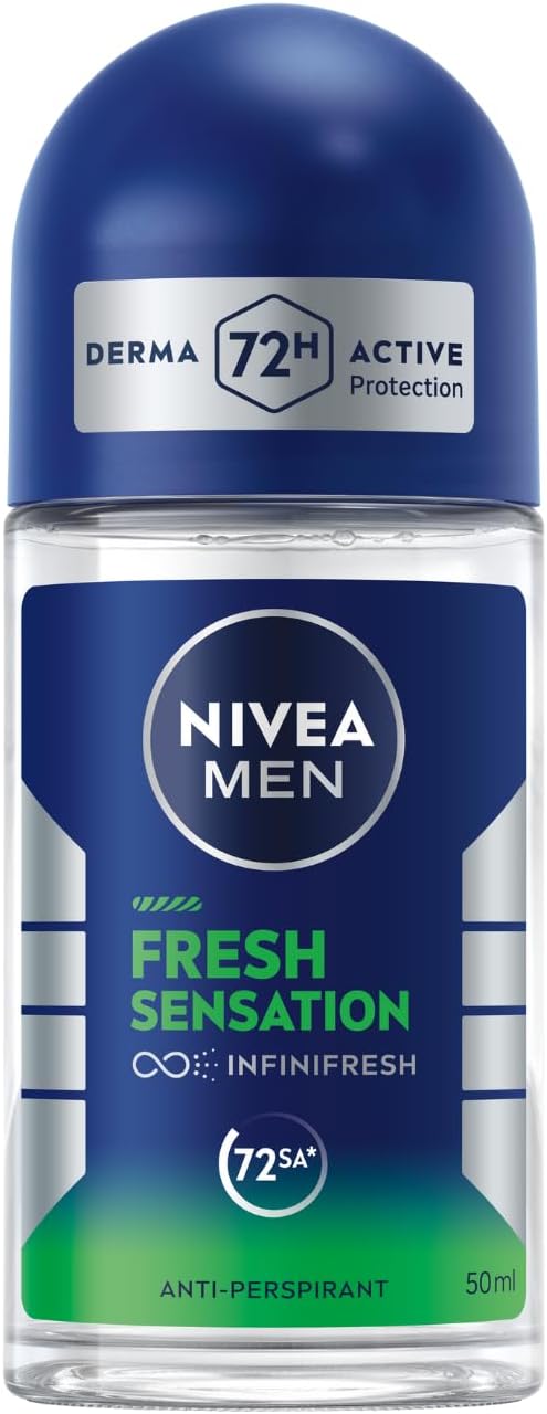 NIVEA MEN Erkek Roll-on Deodorant Deep Beat 50 ml, 72 Saat Ter ve Ter Kokusuna Karşı Anti Perspirant Koruma