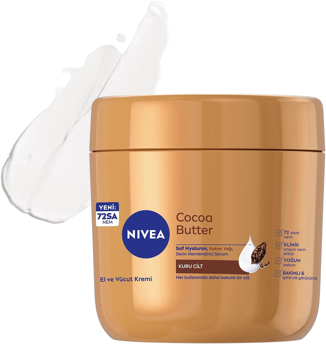 NIVEA Yoğun Nemlendirici Repair & Care Vücut Losyonu 400ml, 72 Saat Nemlendirime, Kaşıntılı ve Hassas Ciltlere Özel, Onarıcı, Gliserin,Pro Vitamin B5,Niasinamid,Kuru Ciltler