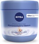 NIVEA Nemlendirici El ve Vücut Bakım Kremi Pürüzsüzleştirici 400 ml, Kuru Ciltler,48 Saat Yoğun Nemlendirme,Shea Yağı