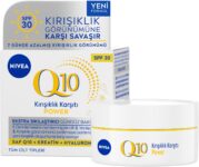 NIVEA Q10 Power Kırışıklık Karşıtı Gündüz Yüz Kremi SPF30 50 ml,Yaşlanma Karşıtı,Sıkılaştırıcı,Nemlendirici,Kreatin,Hyaluronik Asit
