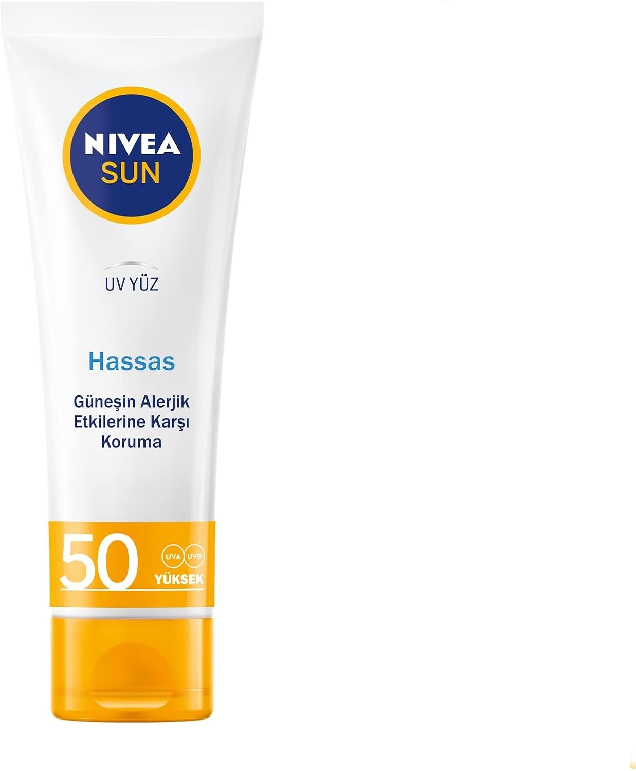 NIVEA SUN SPF50+ Hafif Dokulu Güneş Koruyucu Yüz Kremi 40ml, Yüksek Güneş Koruyucu, Erken Yaşlanma Karşıtı, Tüm Cilt Tipleri