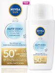 NIVEA SUN SPF50+ Hafif Dokulu Güneş Koruyucu Yüz Kremi 40ml, Yüksek Güneş Koruyucu, Erken Yaşlanma Karşıtı, Tüm Cilt Tipleri