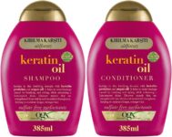 ogx keratin oil kırılma karşıtı sülfatsız 385 ml şampuan + 385 ml saç kremi 2’li set
