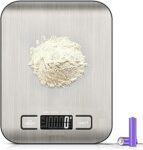 Orret Home Dijital Mutfak Terazisi – Paslanmaz Çelik Yüzeyli Hassas Tartı, 5 kg Kapasiteli, Dara Özellikli, LCD Ekranlı, 5 Birim Dönüşümlü, Pilli,Dijital Tartı