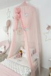 PAMUKA Tül Cibinlik Basic Baby Pink Gölgelik Sineklik